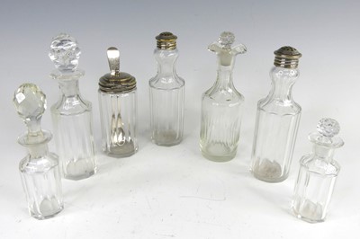 Lot 2076 - A Victorian silver cruet stand with associated...