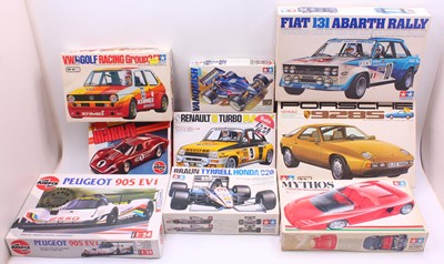 Lot 706 - Nine boxed Tamiya and Airfix mixed scale...