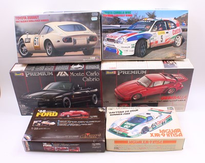 Lot 713 - Six boxes of Hasegawa and Revell mixed scale...