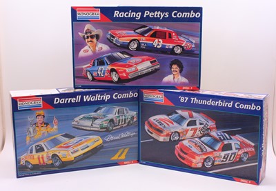 Lot 715 - A collection of three Monogram stock car combo...