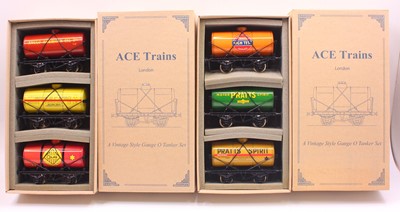Lot 279 - Two sets of 3 ACE Trains tank wagons: Set 3...