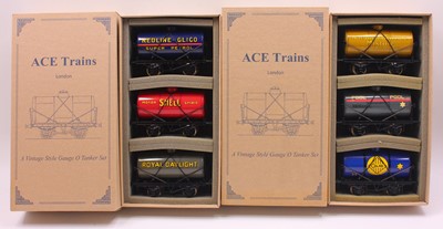 Lot 280 - Two sets of 3 ACE Trains tank wagons: Set 5...