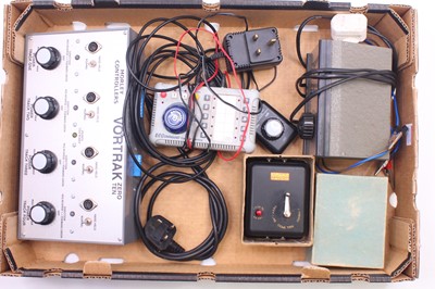 Lot 580 - Tray containing various controllers. None has...