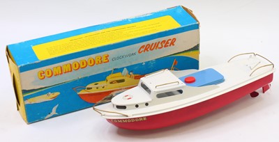 Lot 67 - Sutcliffe Model boat: ‘Commodore’ red hull,...