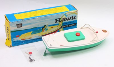 Lot 73 - Sutcliffe Model clockwork speed boat ‘Hawk’...