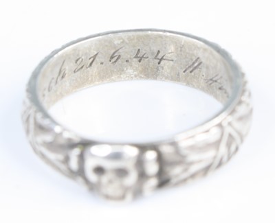 Lot 3040 - A German SS Ehrenring (Honour ring), made of...