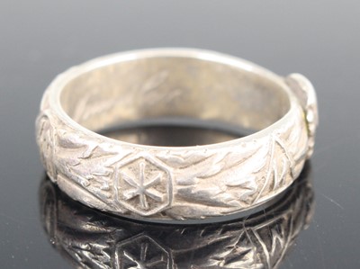 Lot 3040 - A German SS Ehrenring (Honour ring), made of...