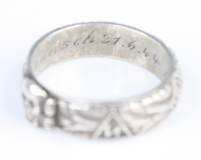 Lot 3040 - A German SS Ehrenring (Honour ring), made of...