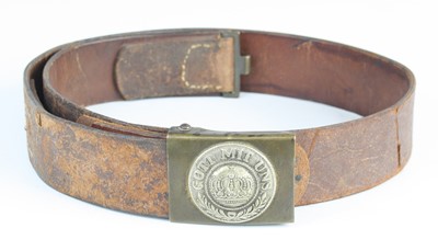 Lot 3046 - A German leather belt, the Other Ranks...