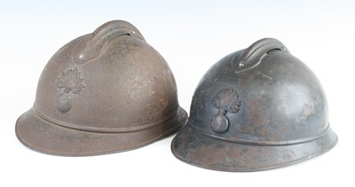 Lot 3050 - A French M15 Adrian pattern helmet, with...