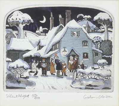 Lot 261 - Graham Clarke (b.1941) - Winter Fuel, etching...