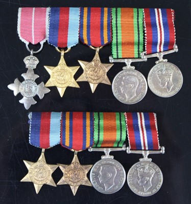 Lot 3291 - A miniature group of five medals to include...