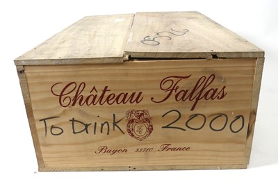 Lot 1037 - Chateau Falfas "Le Chevalier", 2000, Cote du...
