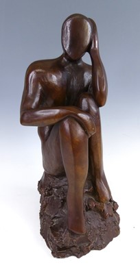 Lot 203 - Tony Goldenberg (contemporary) - bronze seated...