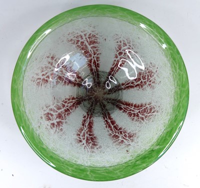 Lot 102 - WMF - an Ikora heavy glass footed table...