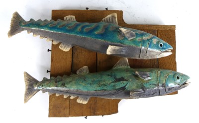 Lot 194 - Contemporary school - a pair of studio pottery...