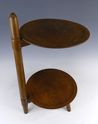 Lot 364 - A 1960s Danish walnut two-tier drinks...