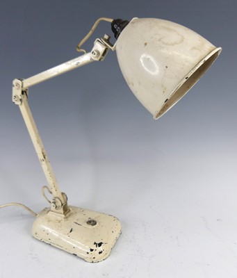 Lot 182 - A circa 1950s machinist's industrial desk lamp...