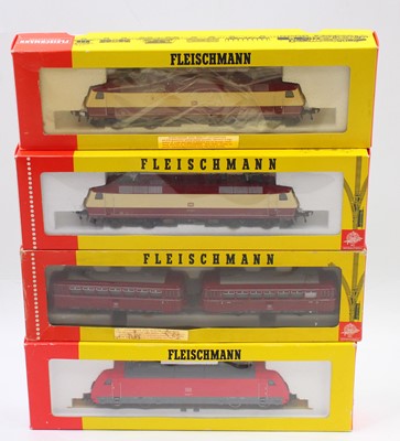 Lot 560 - Four Fleischmann HO gauge locos to include a...