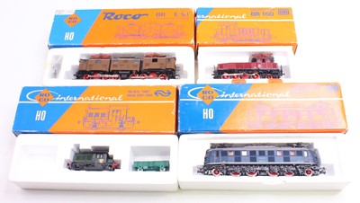 Lot 558 - Four HO gauge Roco locos to include a BR160...