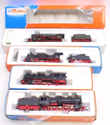 Lot 570 - Four HO gauge Roco locos to include a BR58...