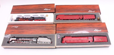 Lot 564 - Four HO gauge Liliput locos to include a BR18...