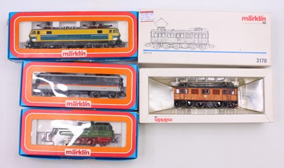 Lot 549 - Four Marklin HO gauge locos to include a Type...