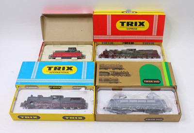 Lot 536 - Four HO gauge Trix Express locos to include a...