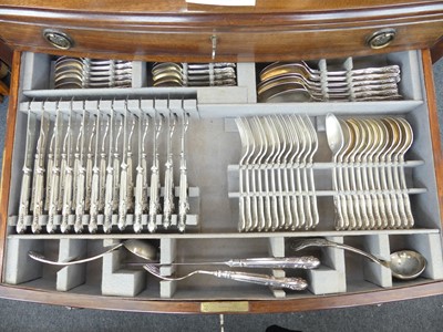 Lot 2092 - An extensive Mappin & Webb 12-place setting...