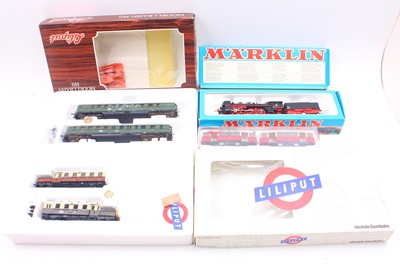 Lot 535 - Four HO gauge locos to include a Liliput...