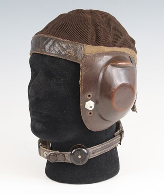 Lot 3100 - A German Third Reich Luftwaffe Netzkopfhaube...
