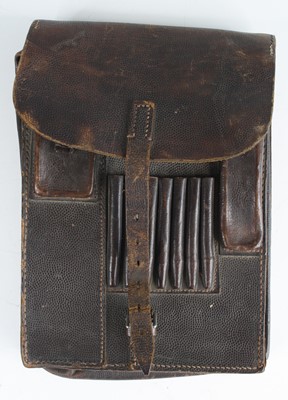 Lot 3102 - A German Third Reich map case, in brown...