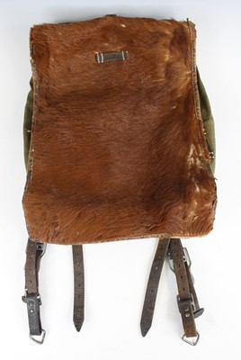 Lot 3116 - A German Third Reich tornister, of canvas...