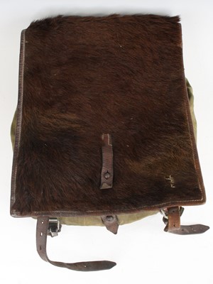 Lot 3118 - A German Third Reich tornister, of canvas...
