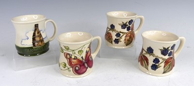Lot 55 - A collection of four contemporary Moorcroft...