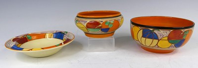 Lot 30 - A collection of three 1930s Clarice Cliff...