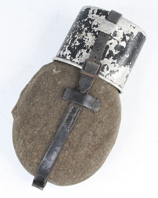 Lot 3120 - A German Armed Forces canteen, the felt...