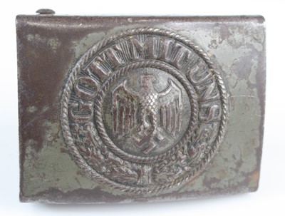 Lot 3131 - A German Third Reich Heer belt buckle, the...