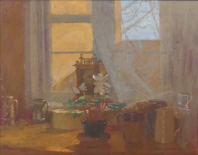 Lot 257 - Fred Dubery (1926-2011) - Kitchen Window, oil...