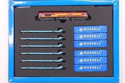 Lot 578 - A Dapol N gauge 2D 007-011 Class 66 in EWS...