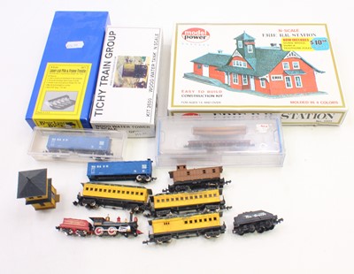 Lot 572 - One tray containing mixed N gauge continental...