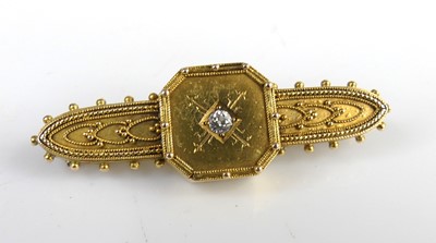 Lot 2112 - A late Victorian Etruscan style yellow metal...