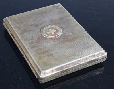 Lot 3161 - A German Third Reich nickel plated pocket...