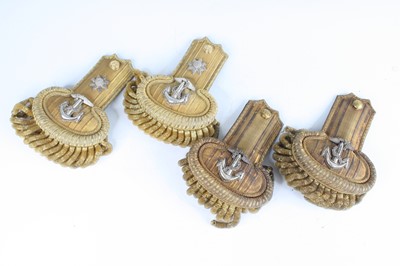 Lot 3165 - A pair of George V/VI Royal Naval Officers...