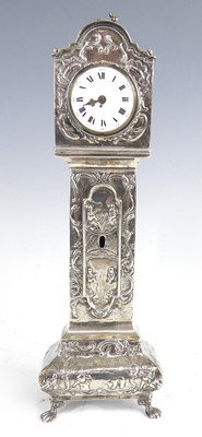 Lot 2052 - A late 19th century continental silver novelty...