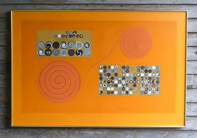 Lot 84 - Peter Jackson (1930-2019) - Circles, oil on...