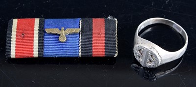 Lot 3173 - A German Third Reich Medaillenband, together...