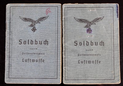 Lot 3177 - A German Third Reich Luftwaffe Soldbuch,...