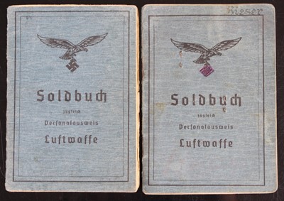 Lot 3178 - A German Third Reich Luftwaffe Soldbuch,...