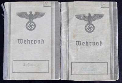 Lot 3180 - A German Third Reich Luftwaffe Wehrpass,...